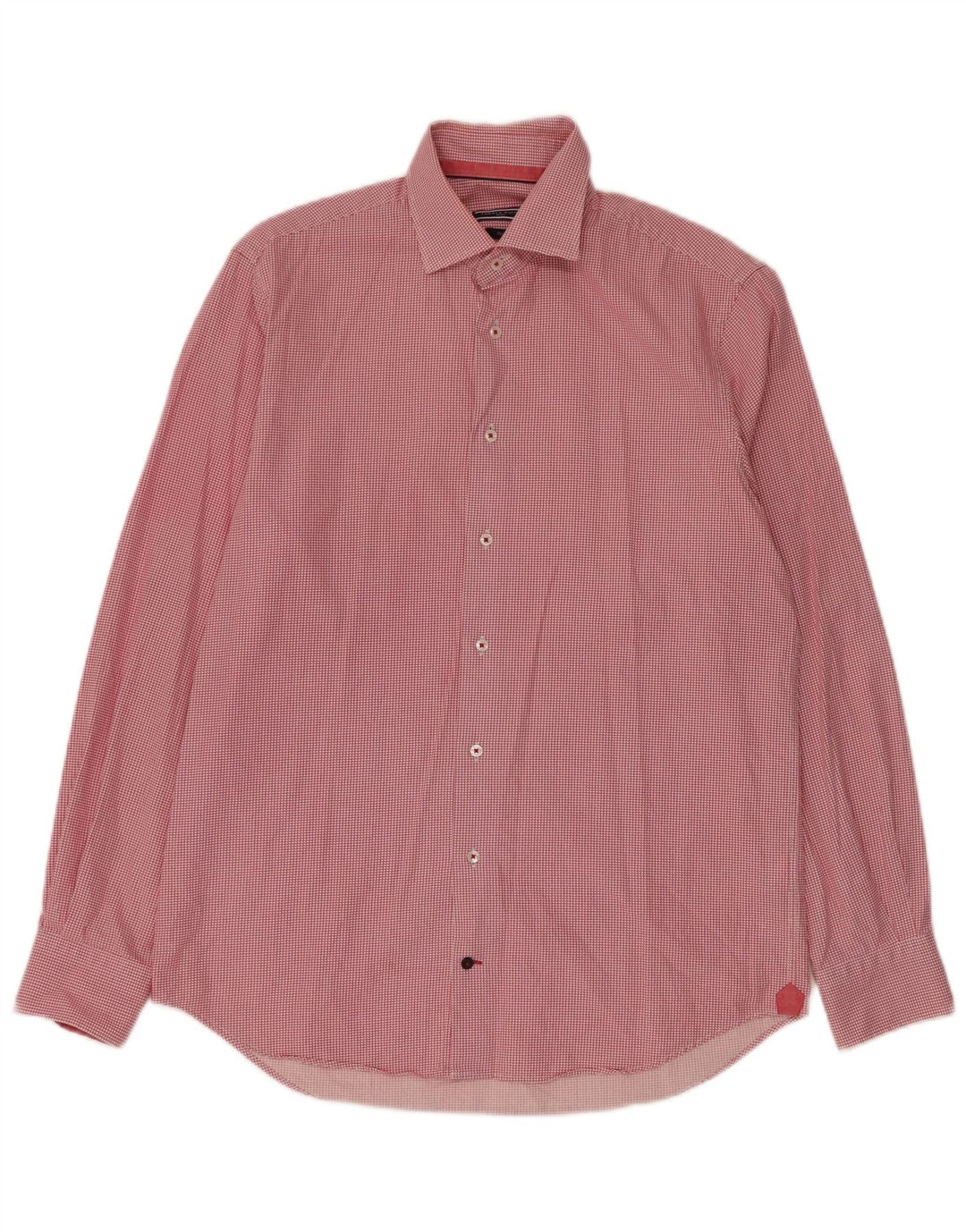 Tommy Hilfiger Skræddersyet skjorte herre str. 39 15 1/2 Medium Rød Houndstooth