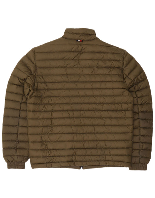 Tommy Hilfiger Dame Polstret Jakke UK 14 Medium Khaki Polyamid