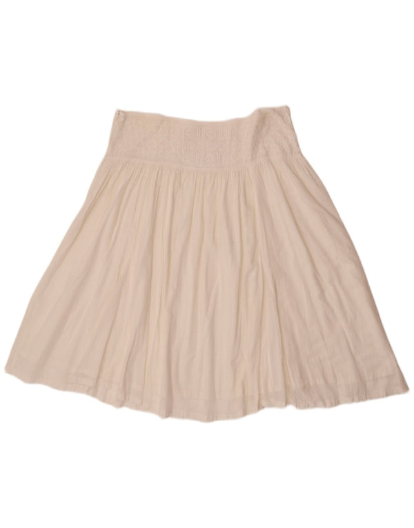 Vintage Womens A-Line Skirt Large W34 White