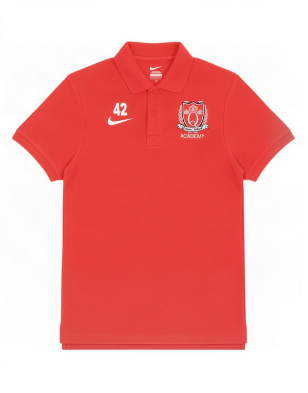 Nike Mens Graphic Polo Shirt Small Red Cotton