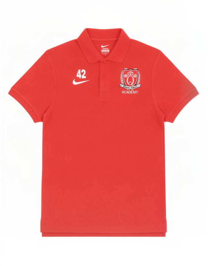 Nike grafisk poloshirt til mænd, lille rød bomuld