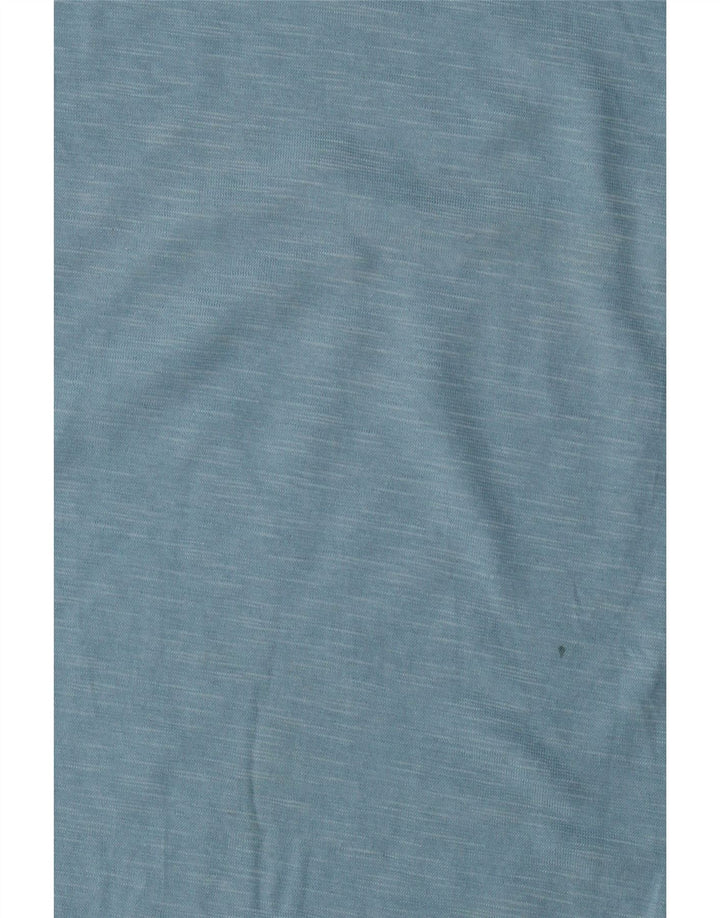 Benetton Dame Grafisk T-Shirt Top UK 14 Medium Blue