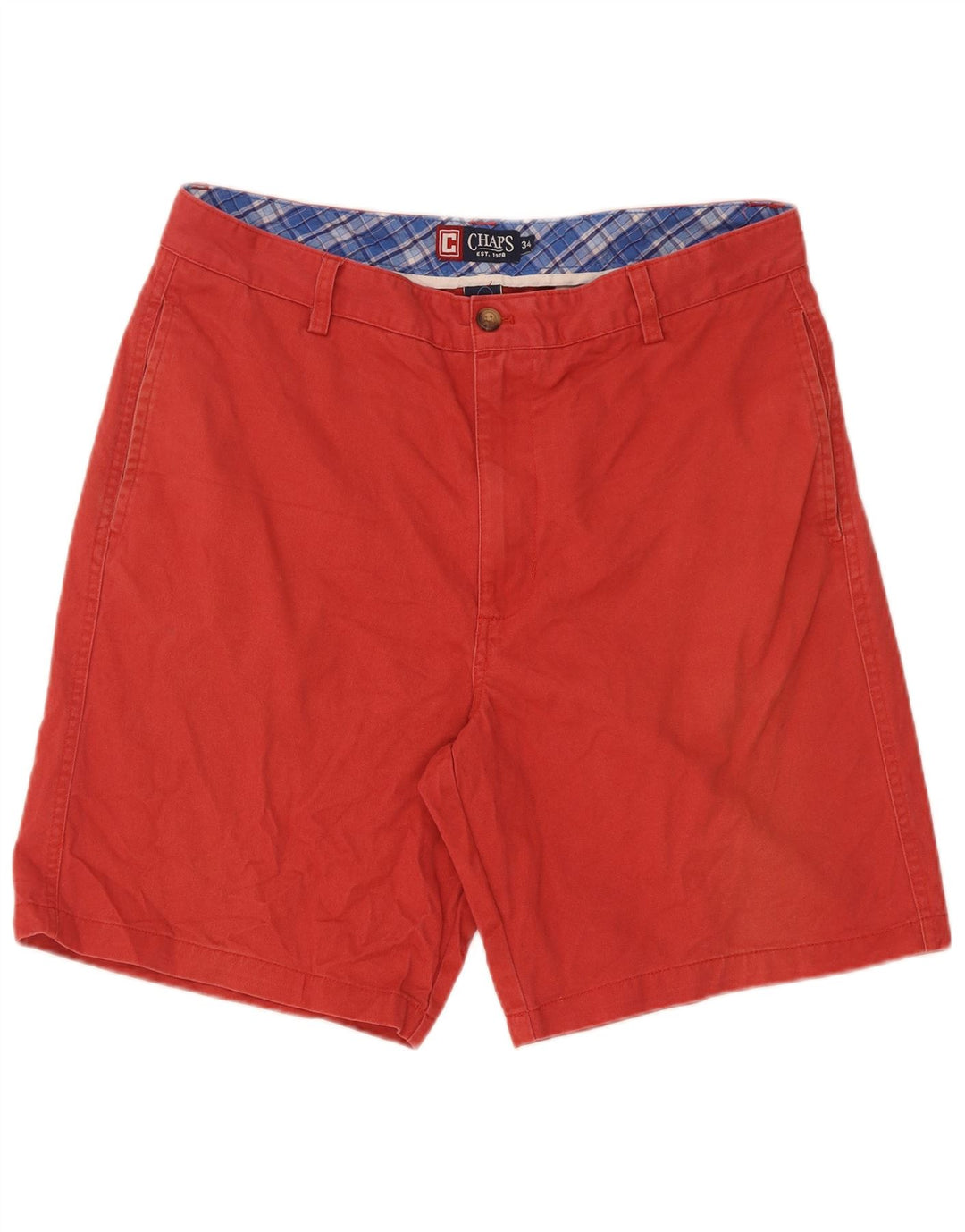 Chaps Herre Chino Shorts W34 Stor Rød Bomuld