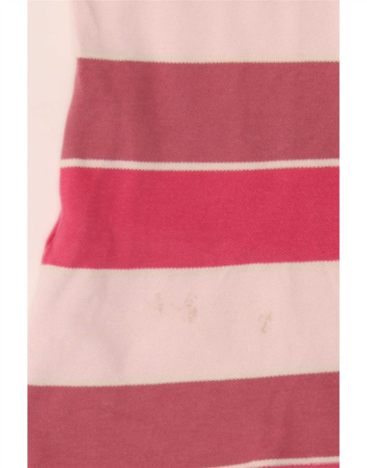 Lacoste Dame Polo Shirt Størrelse 46 XL Flerfarvet Stribet Bomuld