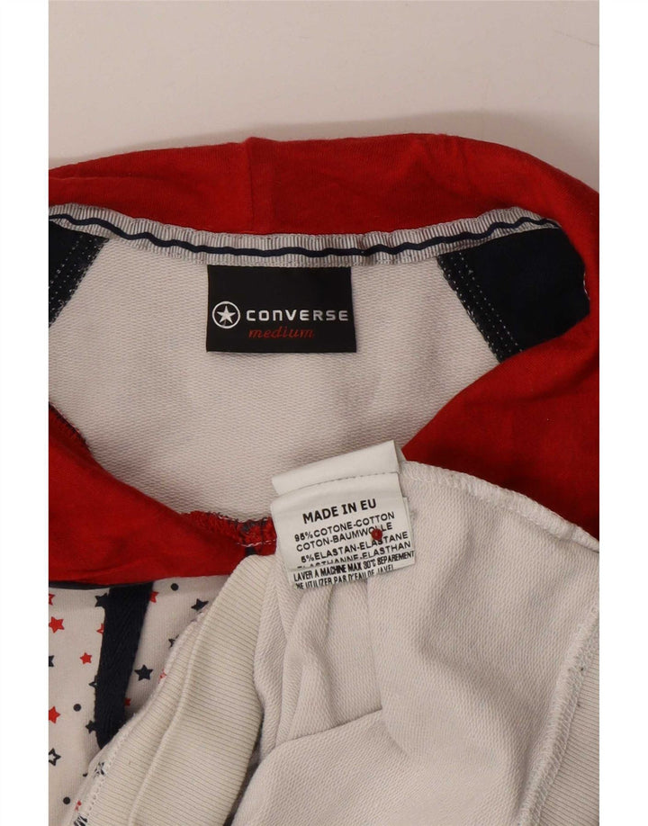 Converse hættetrøje til kvinder UK 12 Medium White Colourblock