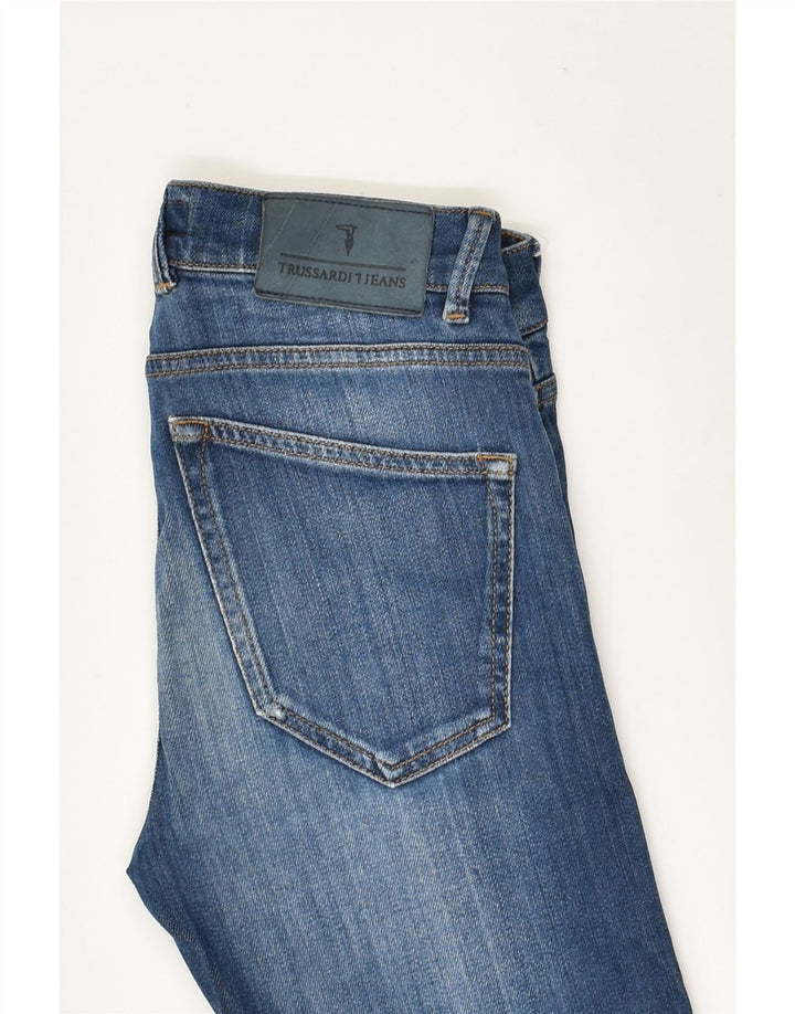 TRUSSARDI Womens Skinny Jeans W30 L32  Blue Cotton | Vintage Trussardi | Thrift | Second-Hand Trussardi | Used Clothing | Messina Hembry 