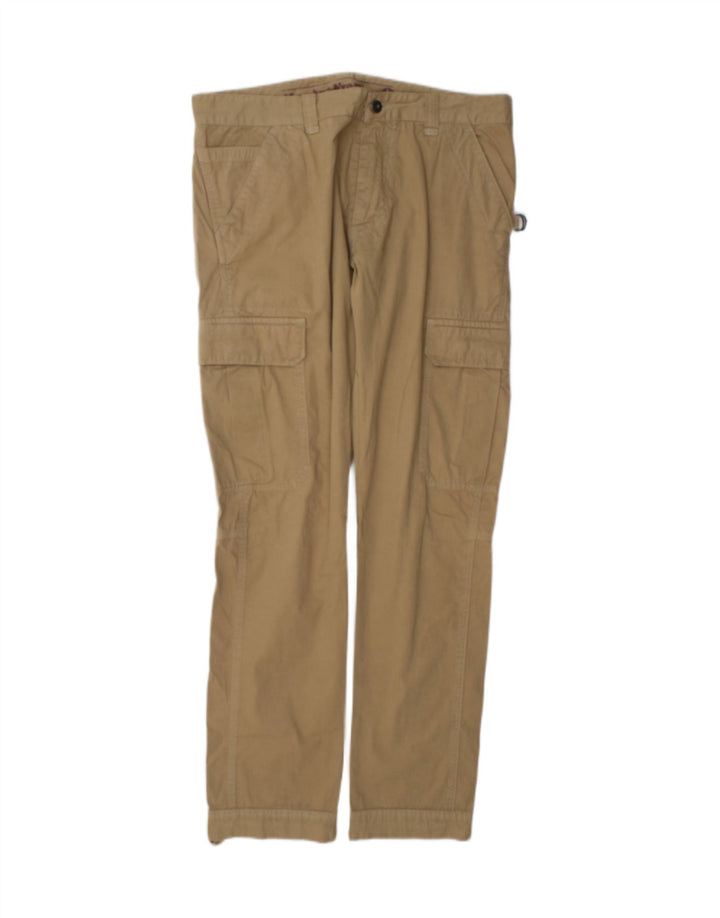 Murphy & Nye Straight Cargo Bukser til mænd W36 L32 Beige Bomuld