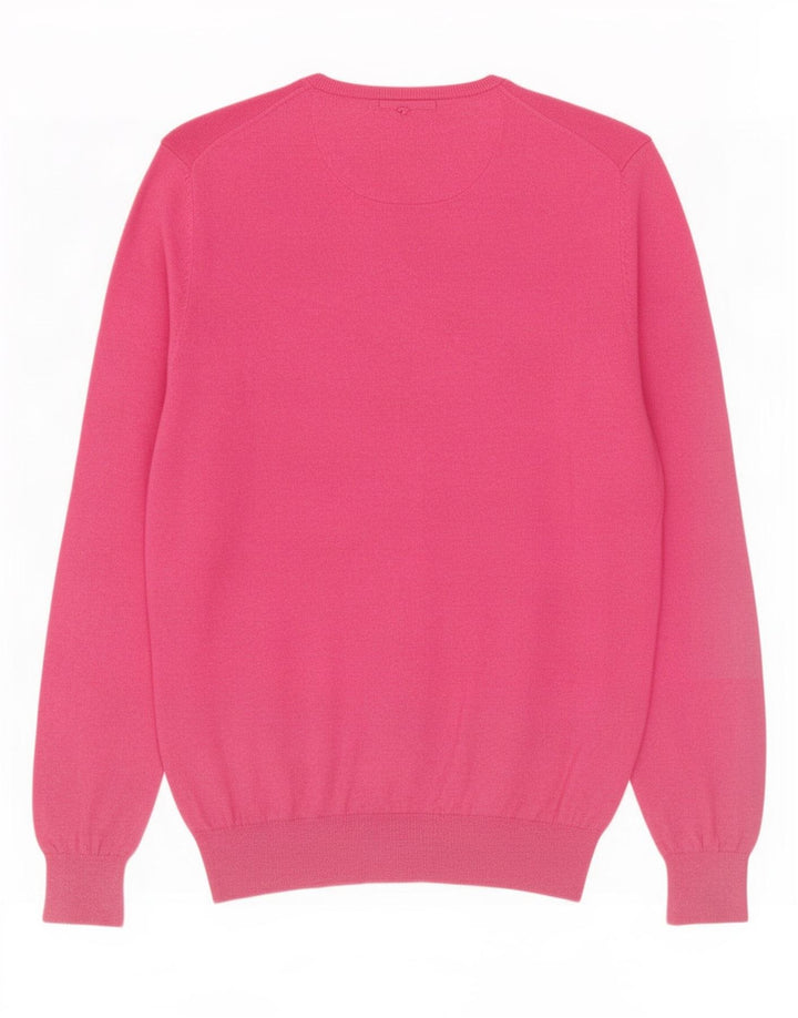Massimo Dutti Herre V-hals sweater Medium Pink Bomuld