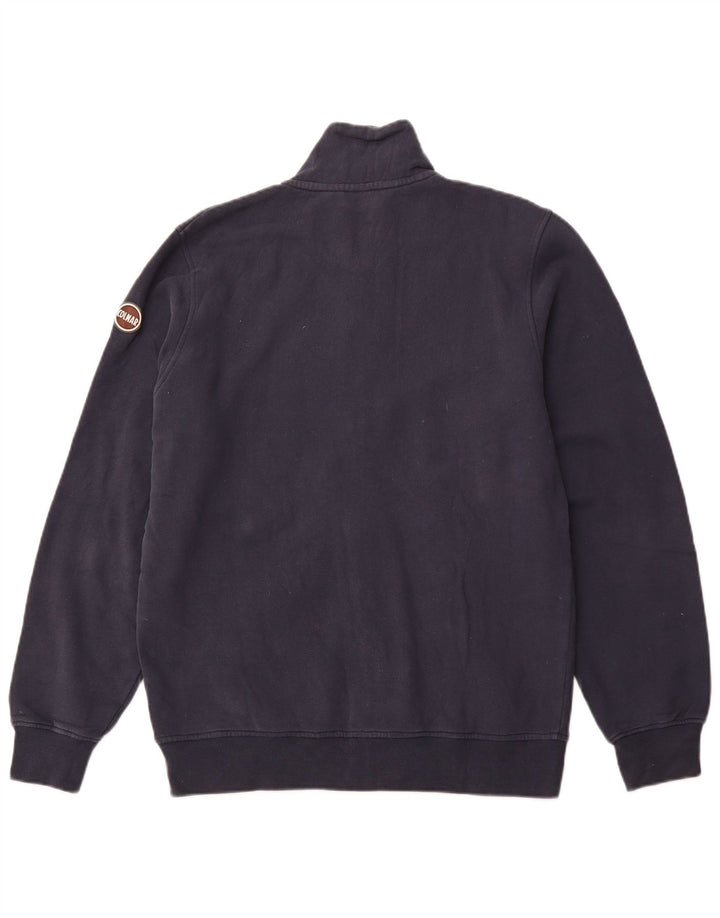 COLMAR Womens Tracksuit Top Jacket UK 18 XL Navy Blue Cotton