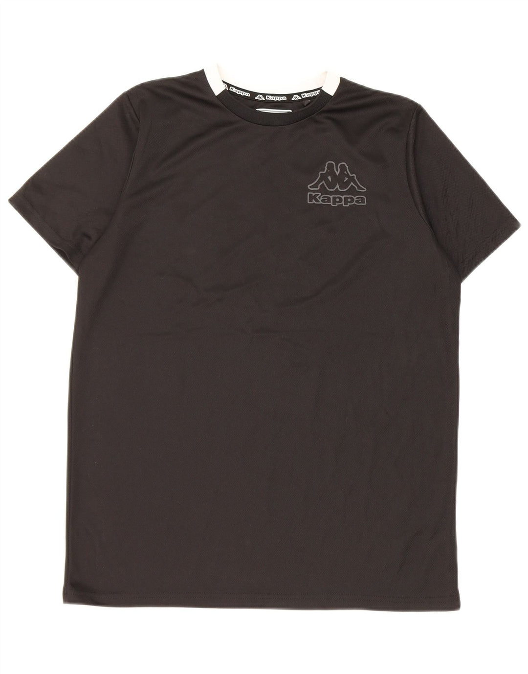 Kappa Boys T-Shirt Top 14-15 år Sort Colourblock Polyester