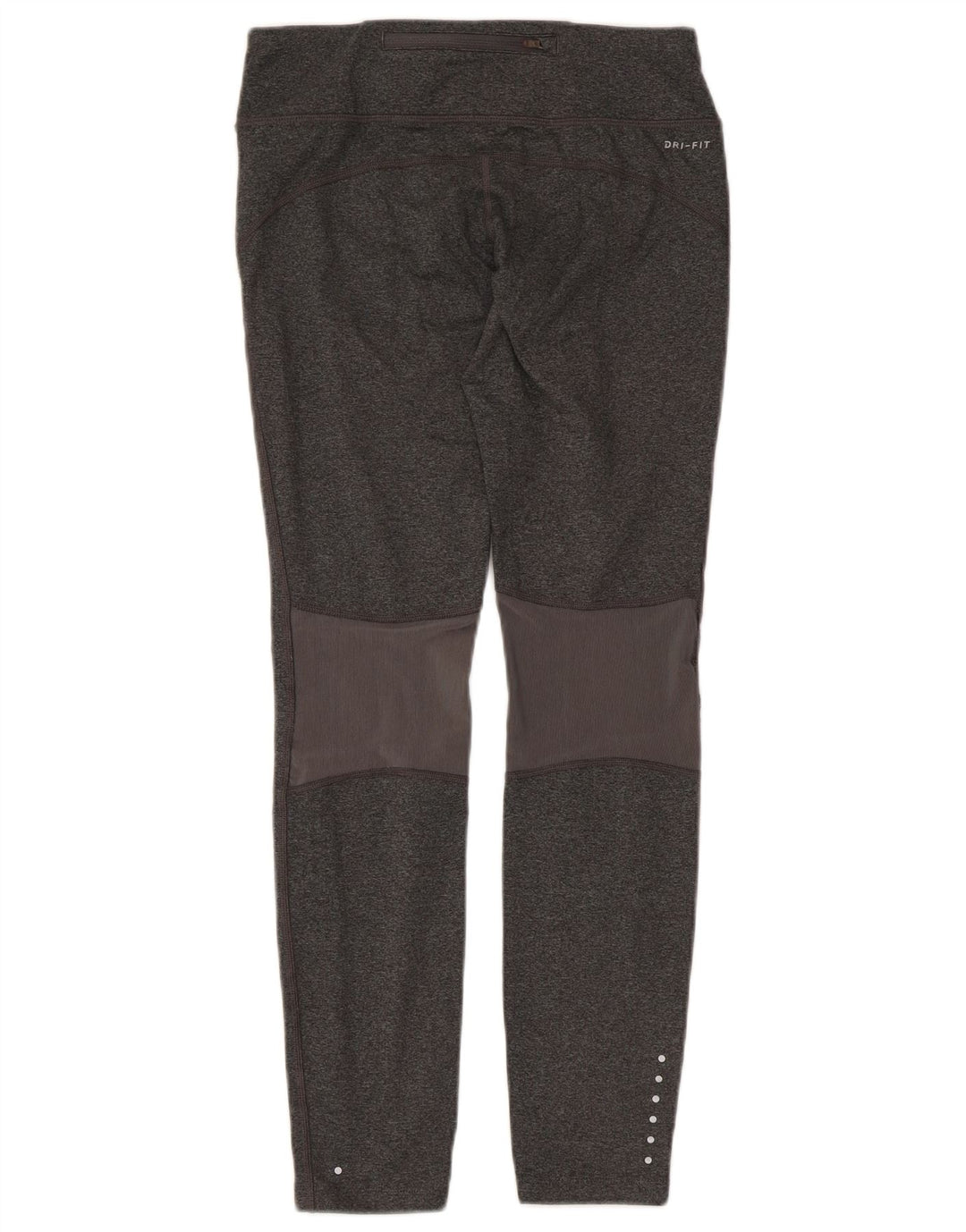 NIKE Dame Dri Fit Leggings UK 10 Small Grå Flecked