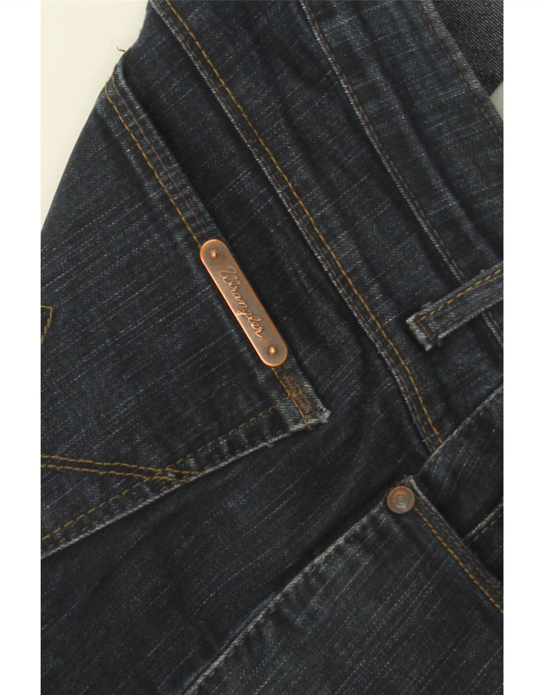 WRANGLER Womens Body Fit Regular Bootcut Jeans W29 L30 Navy Blue Polyester Vintage Wrangler and Second-Hand Wrangler from Messina Hembry 
