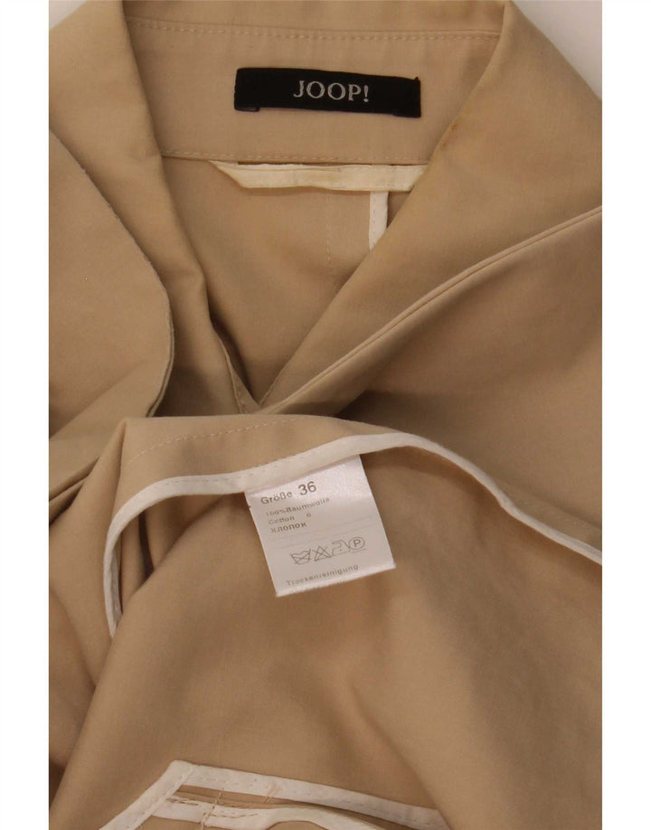 Joop Dame Overfrakke EU 36 Lille Beige Bomuld
