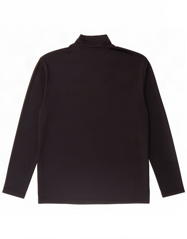 Tommy Hilfiger Herre lynlås-top Langærmet, stor sort polyester