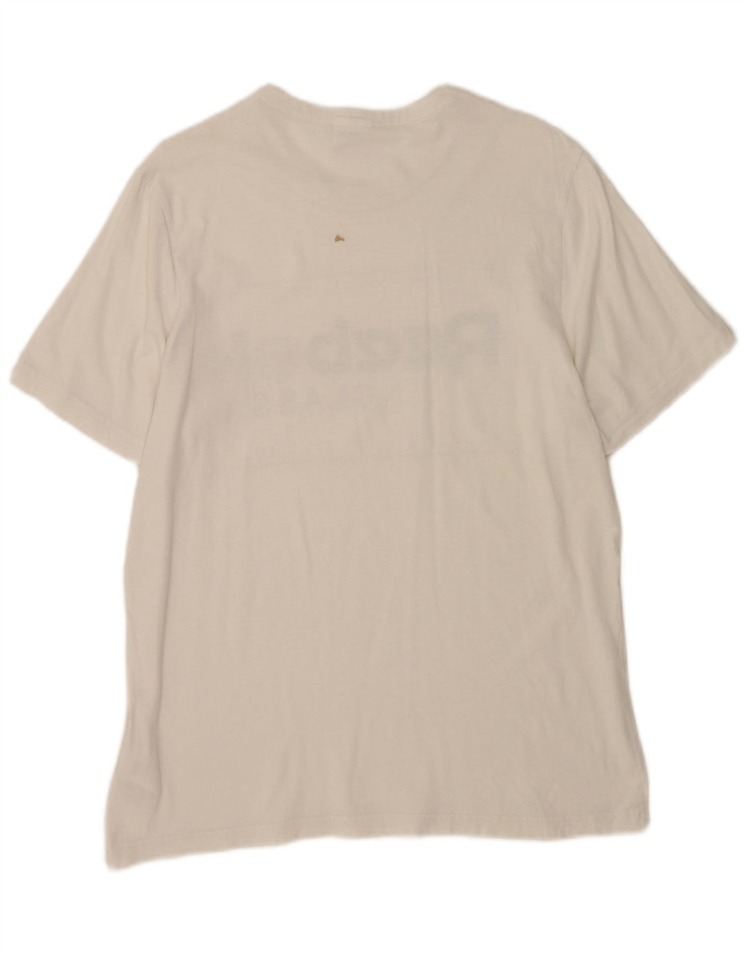 Reebok Herre Klassisk Grafisk T-Shirt Top Stor Hvid Bomuld