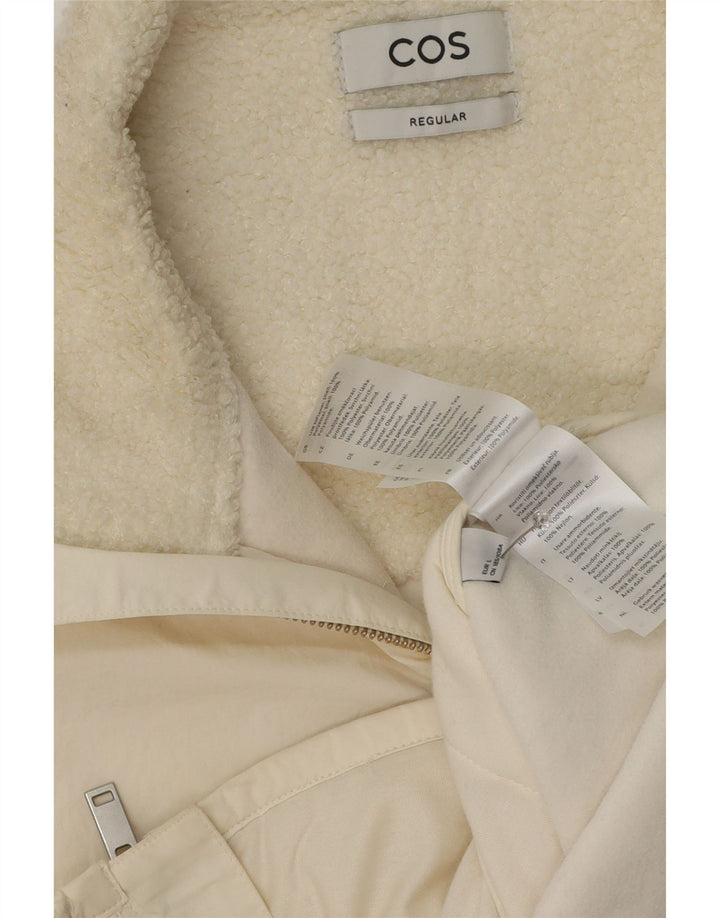 Cos Herre Regular Fit Fleece Gilet UK 40 Large White Polyester
