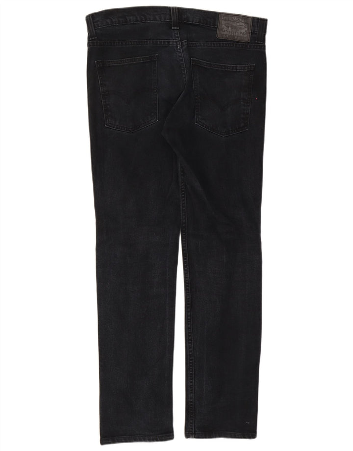 Levi's Herre 511 Slim Jeans W34 L32 Sort Bomuld