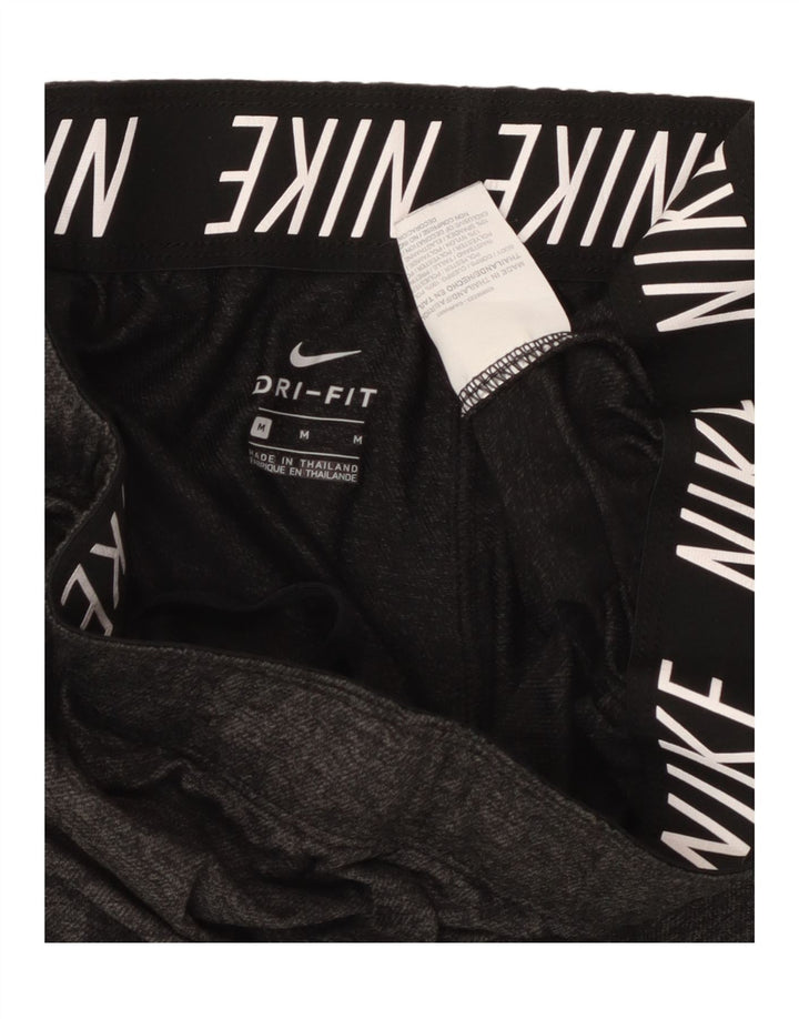 Nike Dame Dri Fit Sportshorts UK 14 Medium Grey Polyester