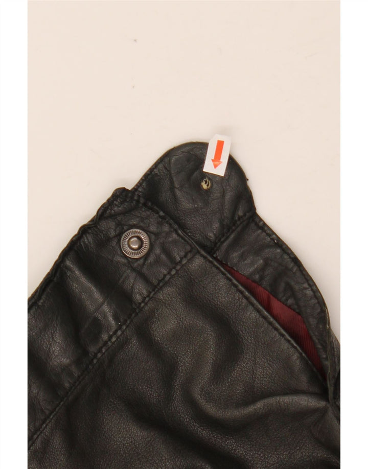 TED BAKER Læderjakke til mænd str. 5 XL Sort læder