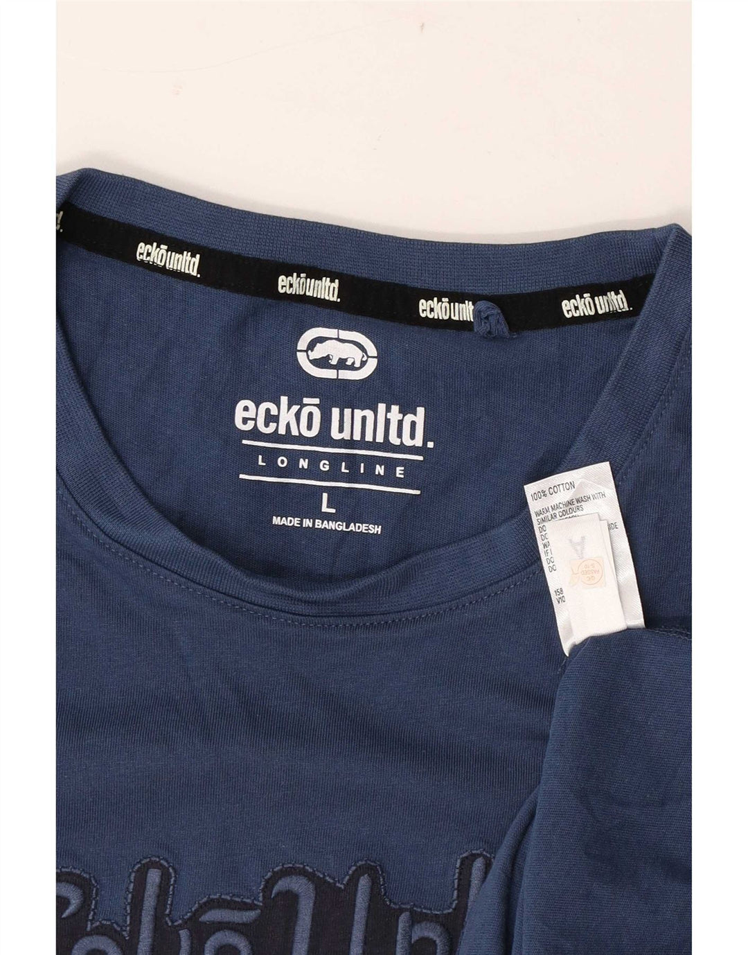 Ecko Unltd Herre grafisk T-shirt Top Stor marineblå bomuld