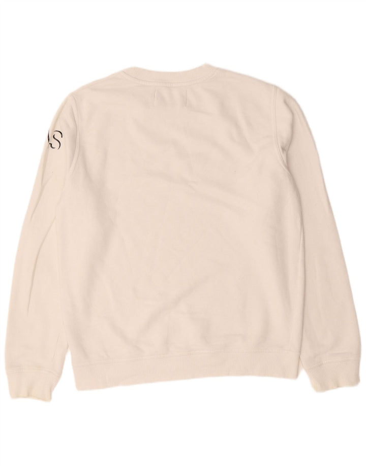 Calvin Klein Jeans Herre Grafisk Sweatshirt Jumper Stor Hvid Bomuld