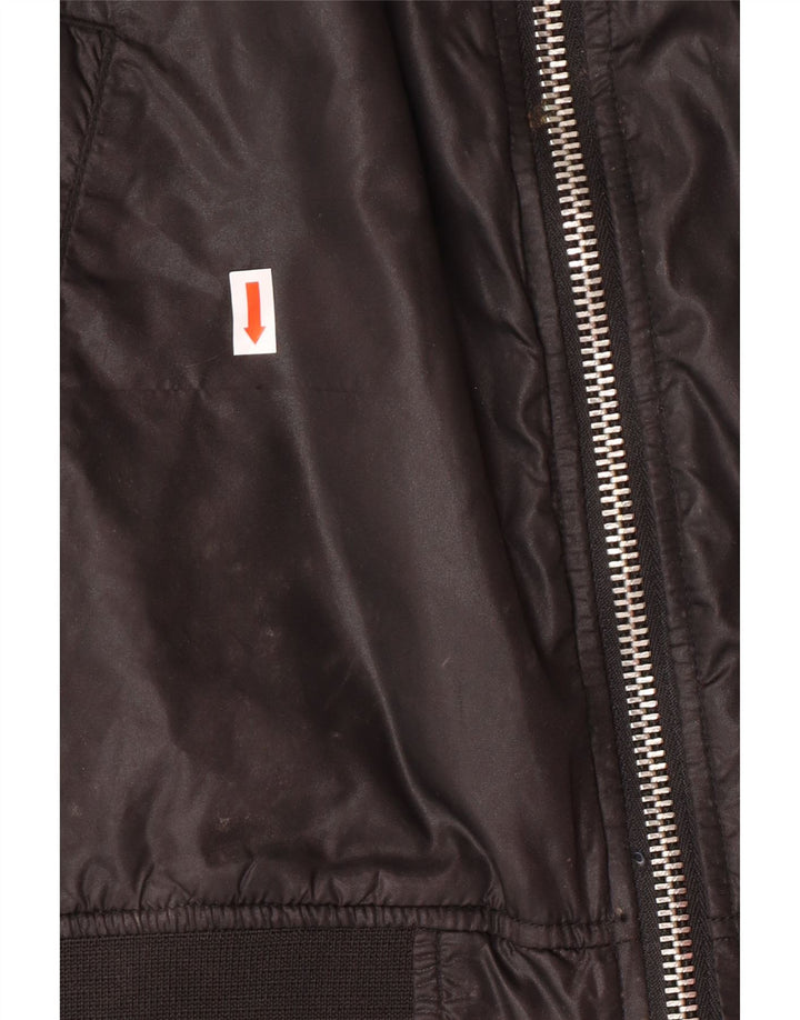 G-Star Herre Graphic Bomber Jacket UK 38 Medium Sort Polyamid