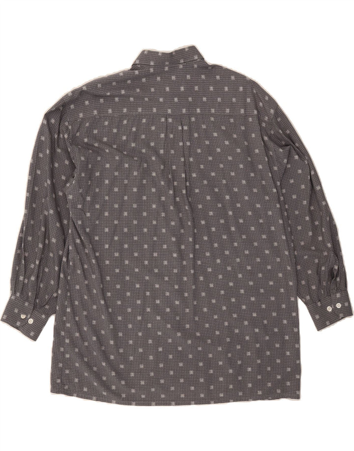 VINTAGE Mens Shirt Size 40 Medium Grey Check Vintage Vintage and Second-Hand Vintage from Messina Hembry 