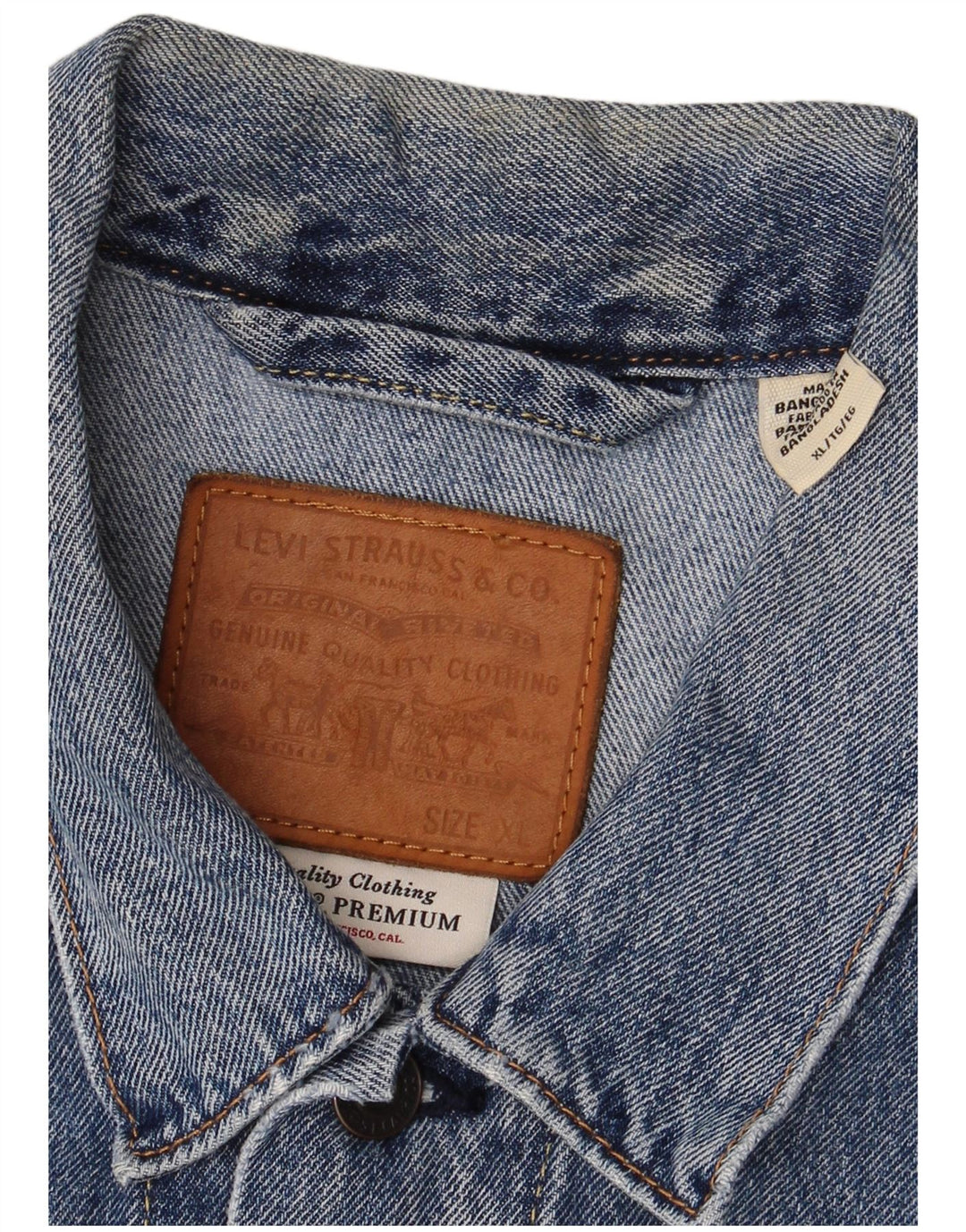 Levi's Herre denimjakke UK 42 XL Blå Bomuld