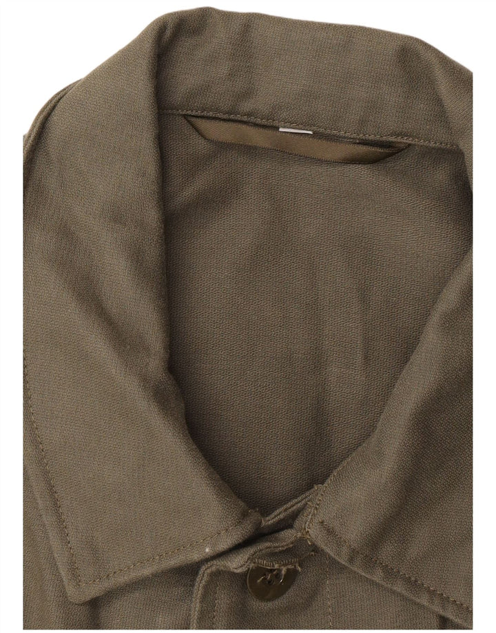 Vintage Herre Military Jacket UK 42 XL Khaki