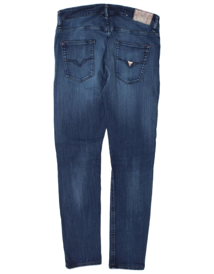 Guess Slim Jeans til mænd W32 L30 Blå Lyocell