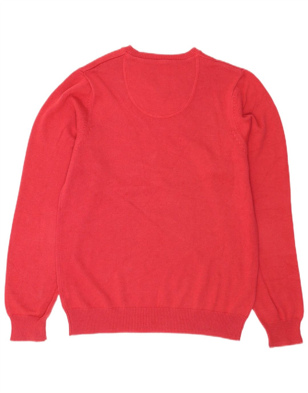 Marks & Spencer Herre Blue Harbor Boat Neck Jumper Sweater lille rød bomuld