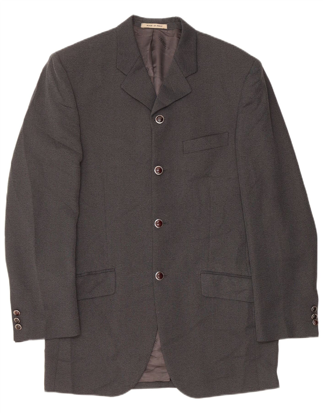 Carlo Pignatelli Herre Longline 4-knaps blazerjakke IT 48 Medium Grå