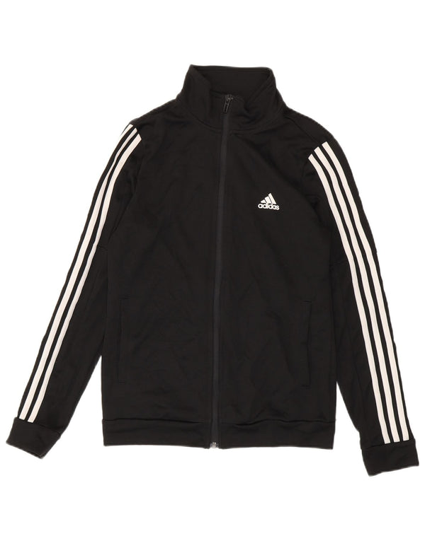 Adidas træningsdragt topjakke til kvinder UK 8/10 Lille sort polyester