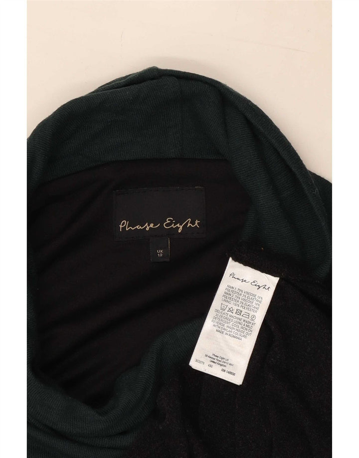 Phase Eight Dame Top Langærmet UK 12 Medium Green Colourblock Viscose