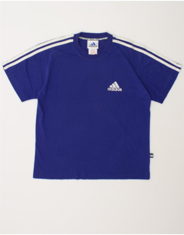 Adidas Boys T-Shirt Top 11-12 år Blå Bomuld