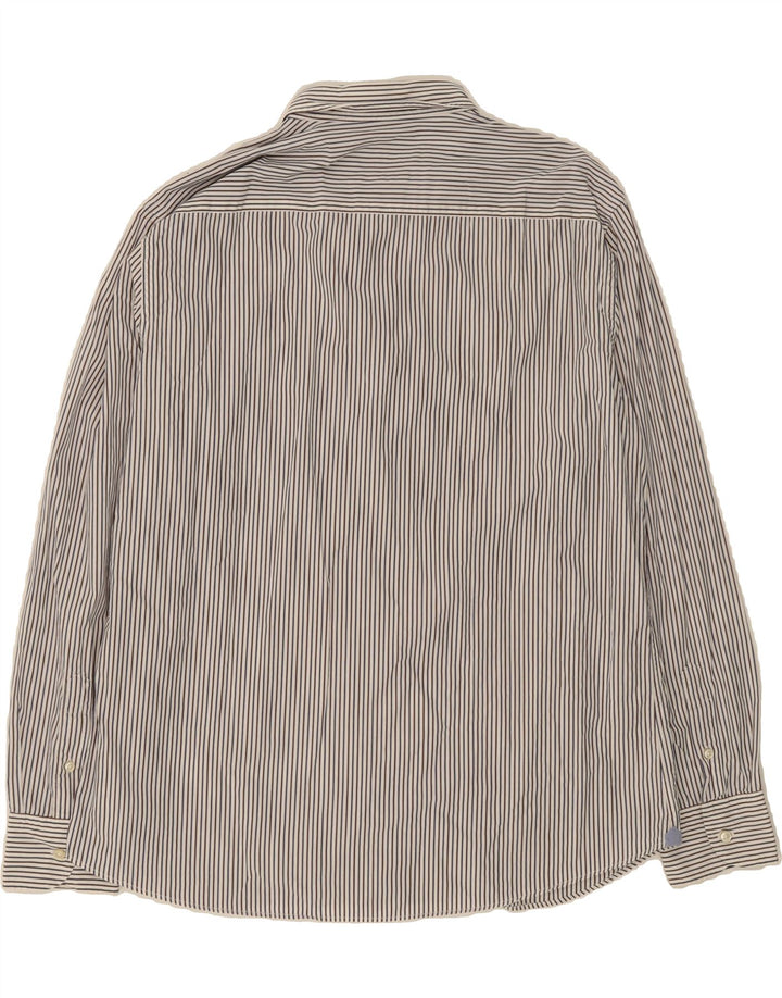 MASSIMO DUTTI Mens Shirt XL White Pinstripe Vintage Massimo Dutti and Second-Hand Massimo Dutti from Messina Hembry 