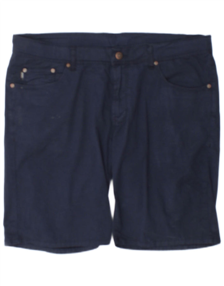 Armani Casual Shorts til mænd W36 store marineblå bomuld