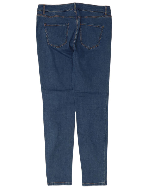Massimo Dutti Dame Skinny Jeans EU 42 Large W32 L29 Blue Floral Bomuld