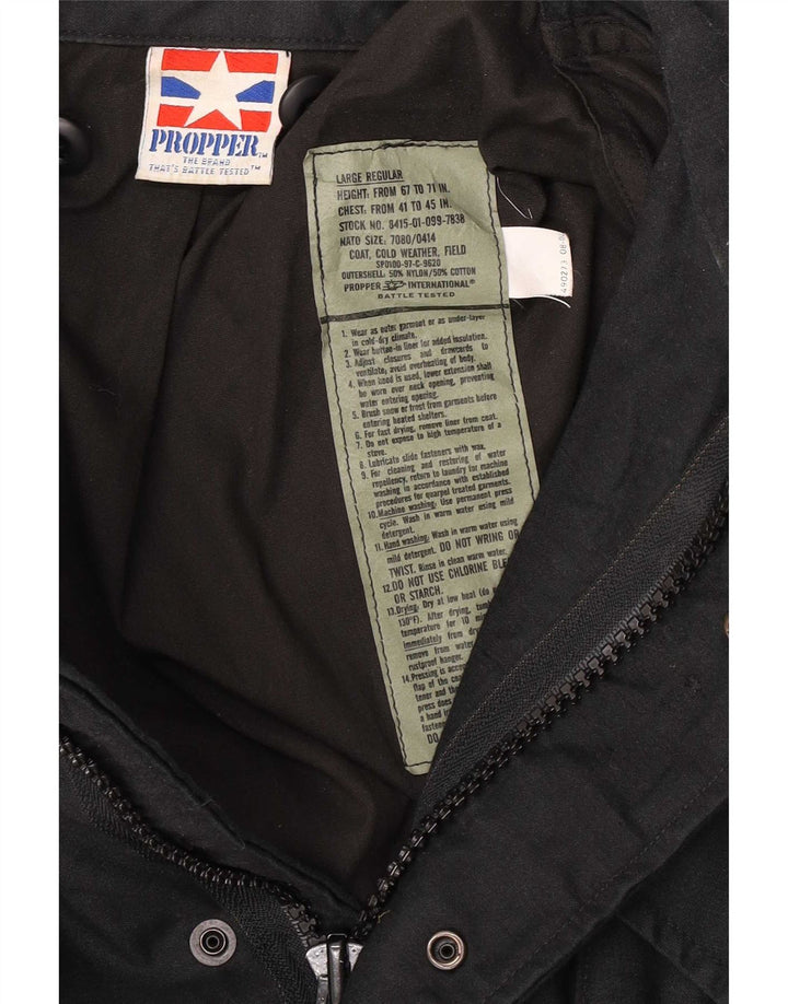 Propper Herre Military Jacket UK 40 Large Black Nylon