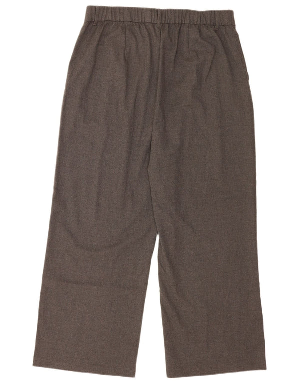 Hollister Herre Højtaljede Brede Ben Casual Bukser XL W38 L27 Grå