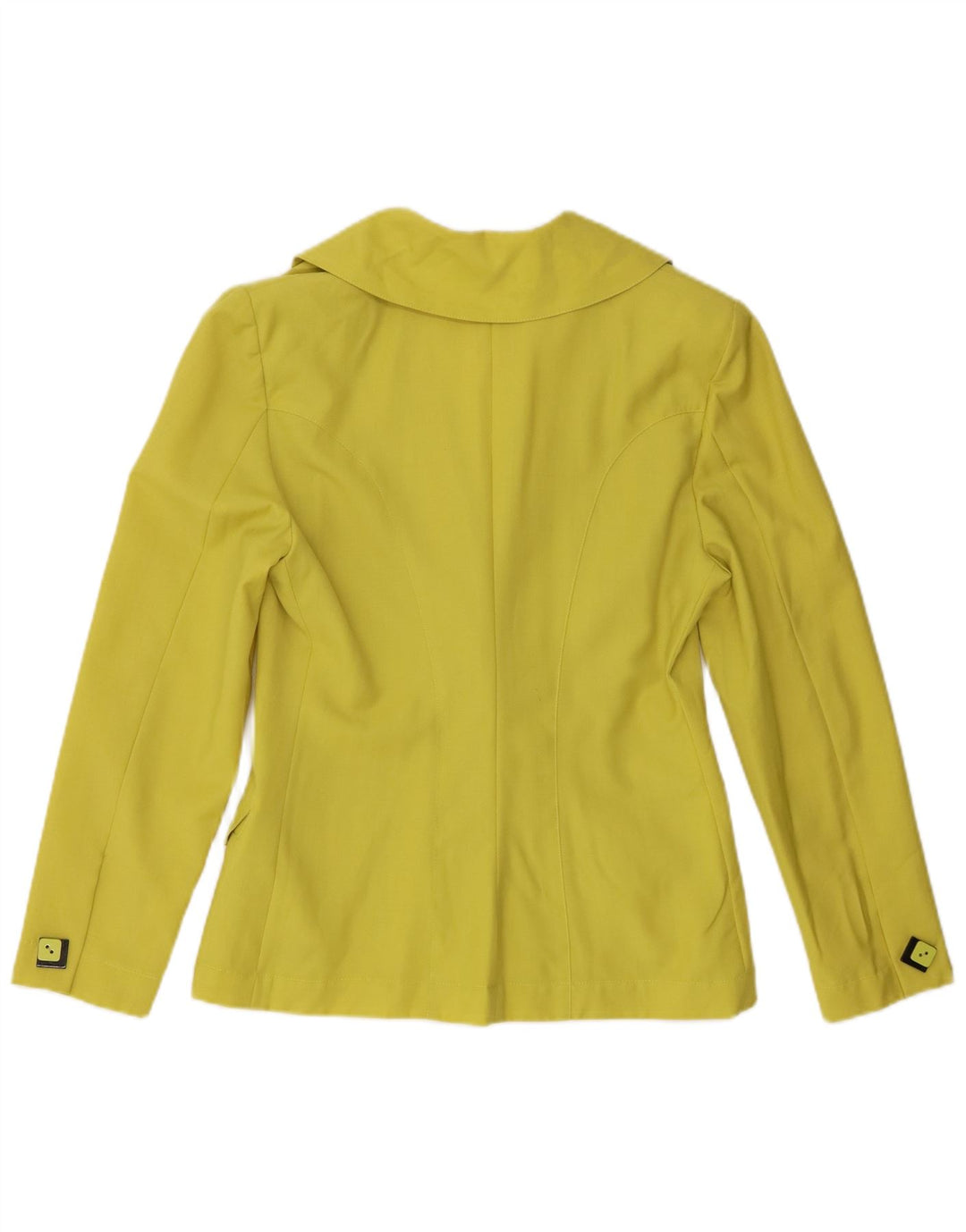 Carla G Dame 3 Button Blazer Jacket UK 10 Small Yellow