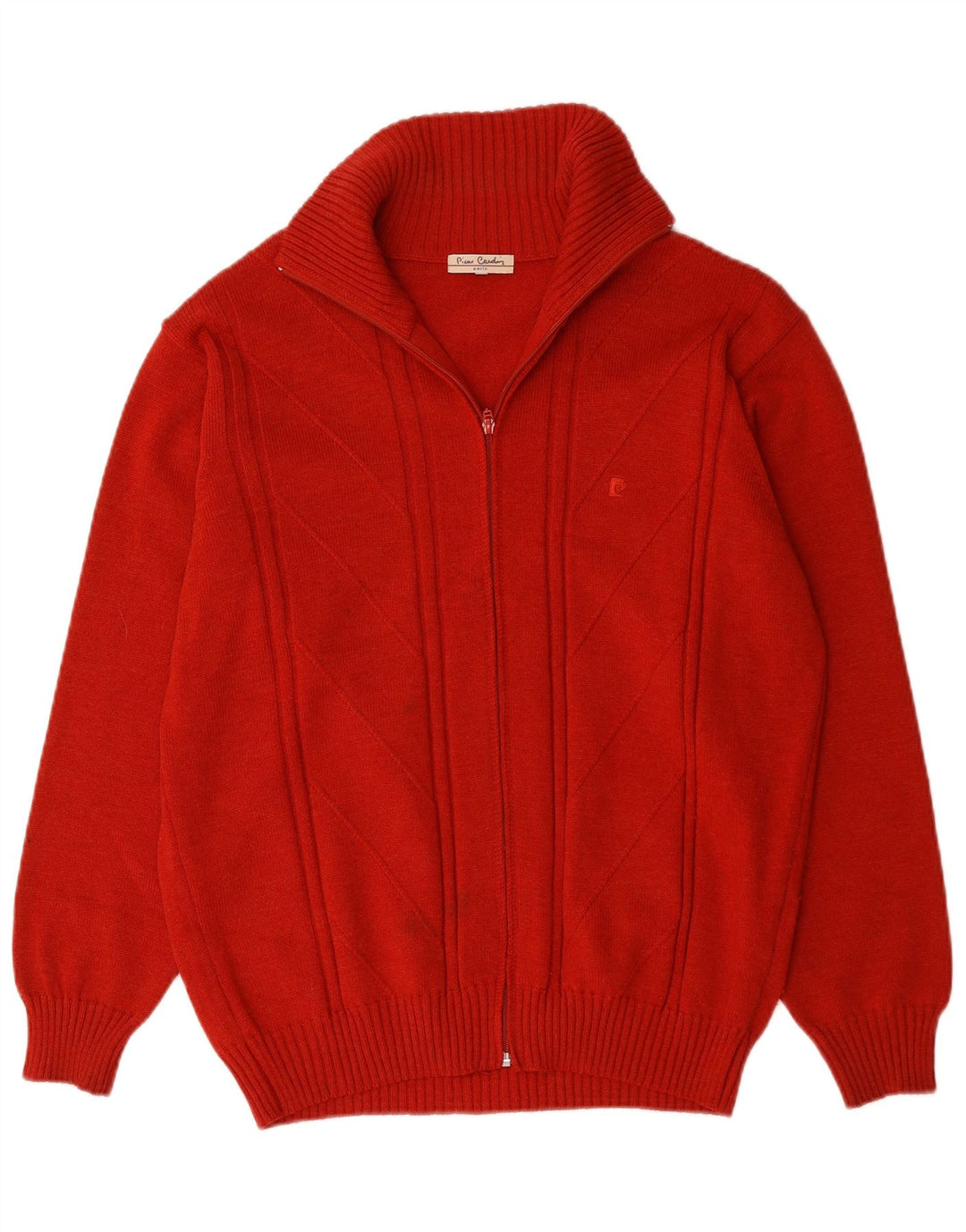 Pierre Cardin Herre Cardigan Sweater Stor Rød Uld