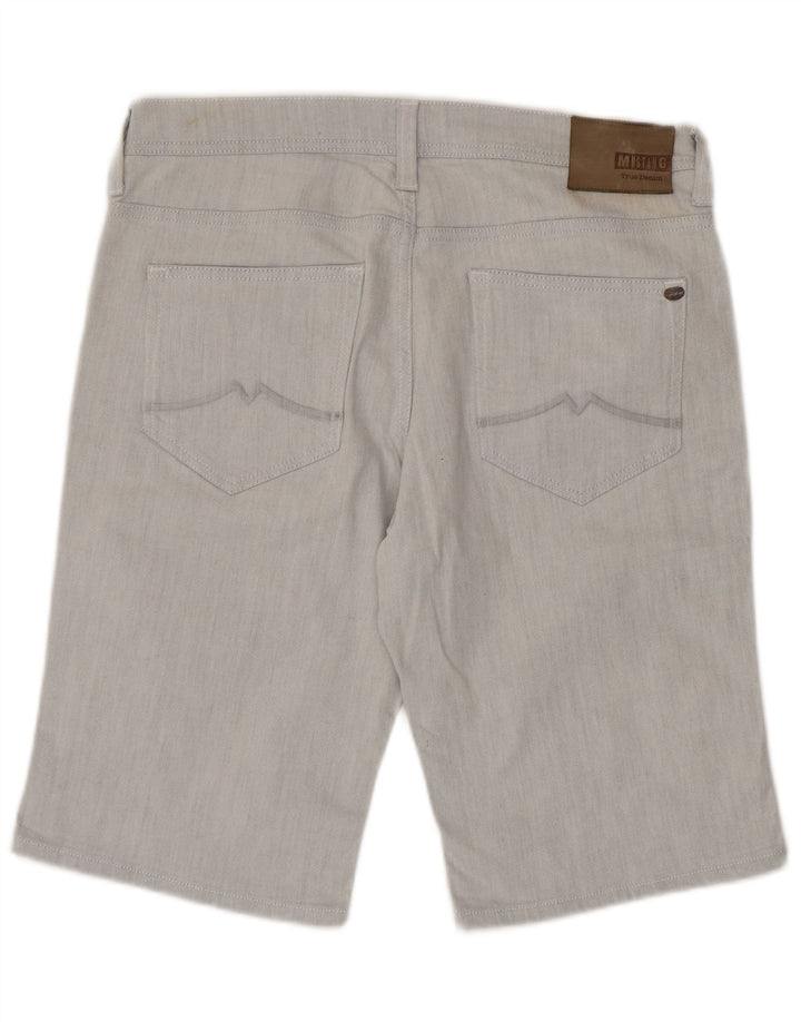 Mustang denimshorts til mænd W35 store blå stribet bomuld