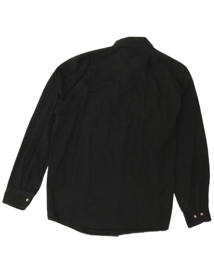 Wrangler Herreskjorte Medium Sort Bomuld