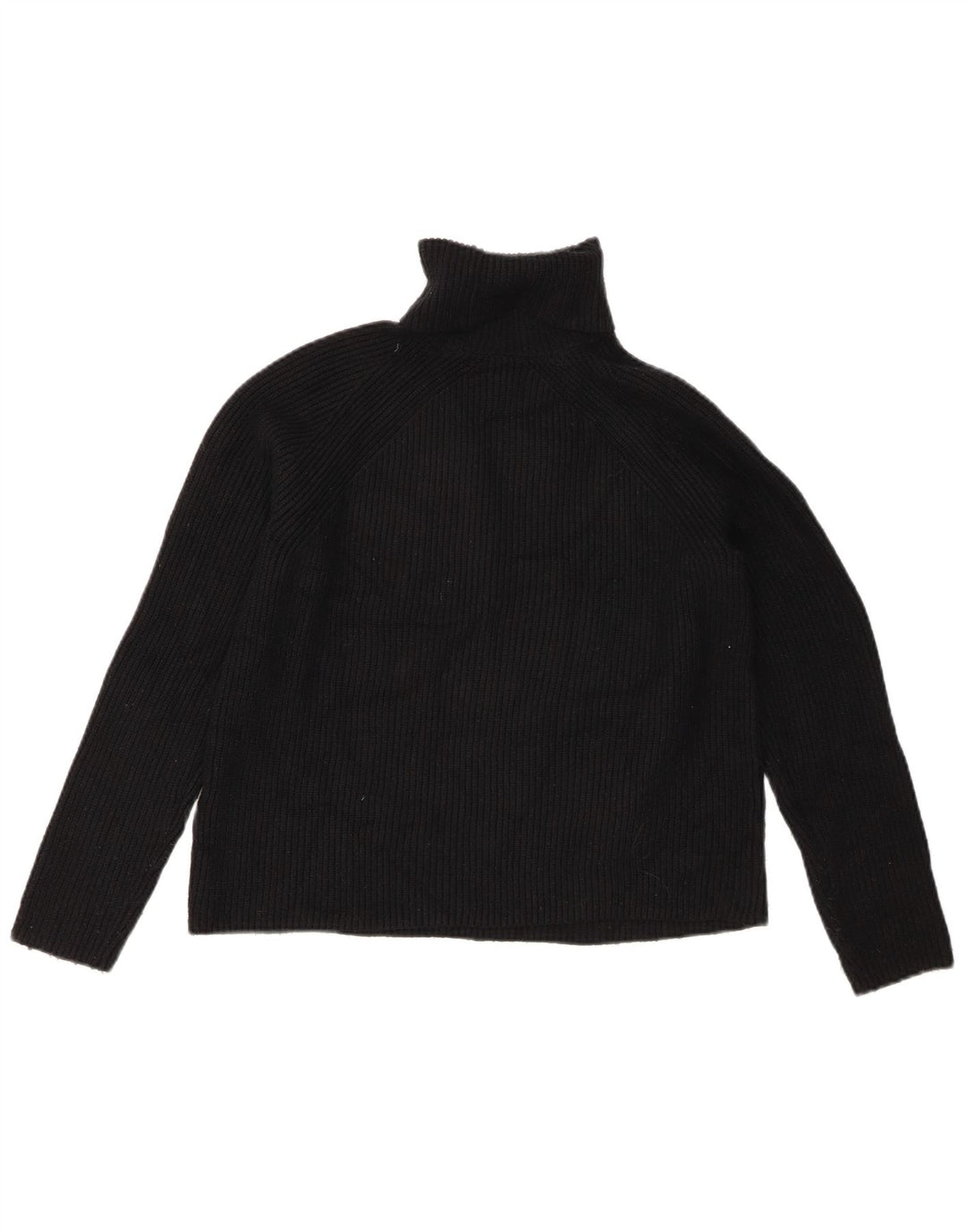 Marks & Spencer Dame Rullehals sweater UK 10 Small Black Viscose