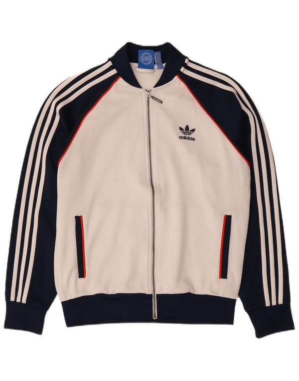Adidas Træningsdragt til mænd Topjakke Medium White Colourblock Polyester