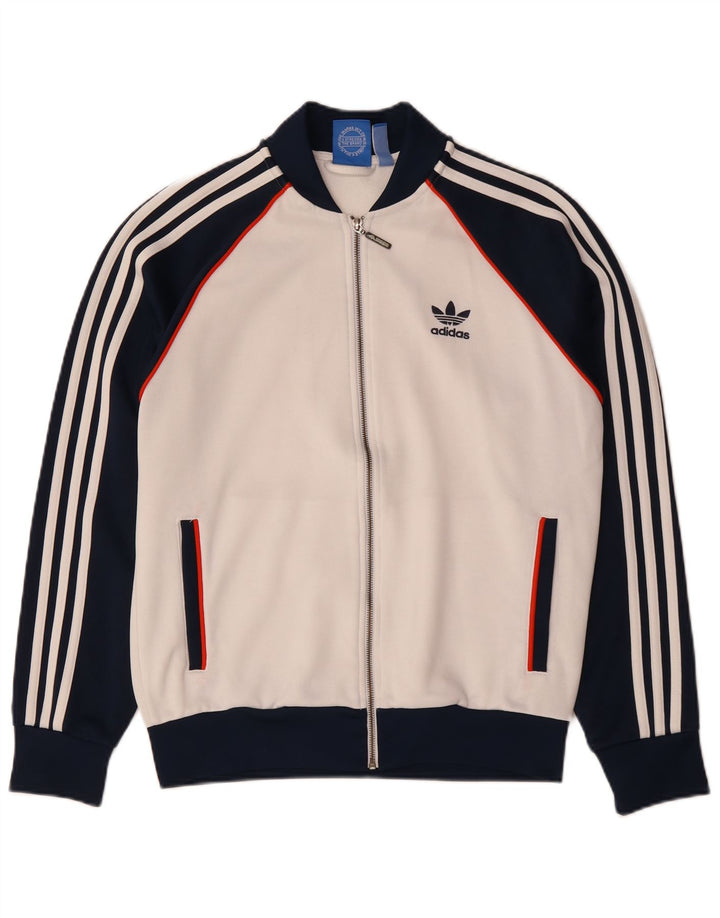 Adidas Træningsdragt til mænd Topjakke Medium White Colourblock Polyester