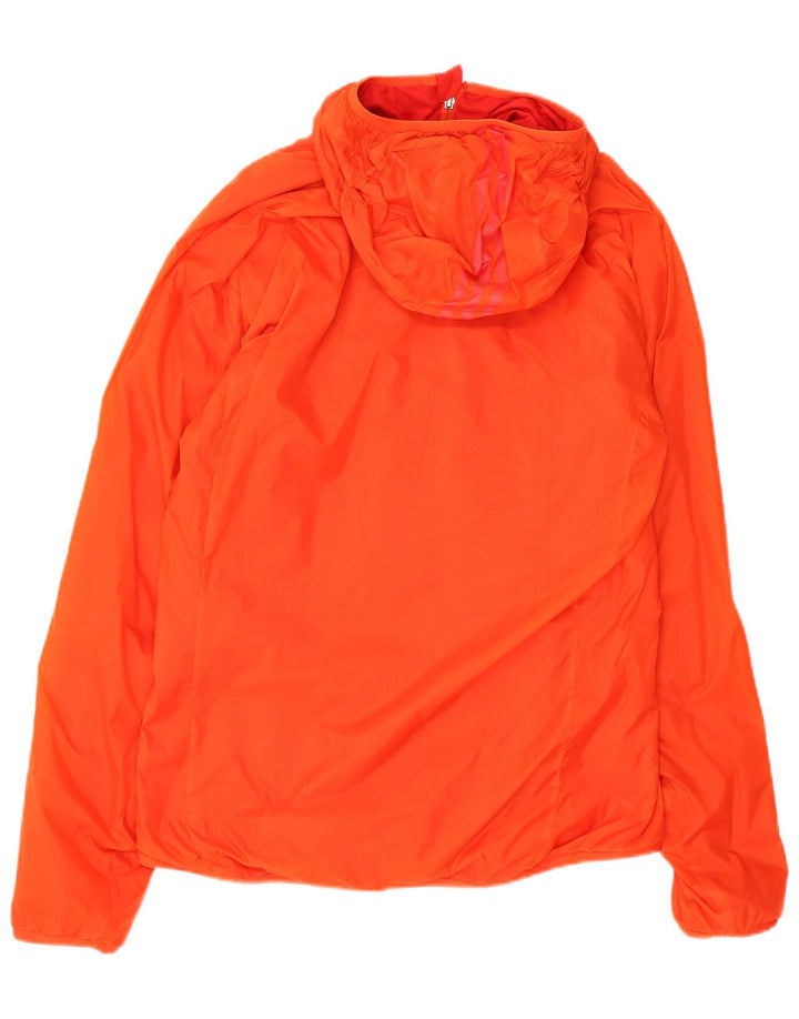 Adidas Herre Vendbar Hættejakke UK 40/42 Medium Orange Nylon