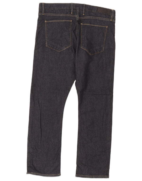 Marks & Spencer Mens Autograph Slim Jeans W34 L29 Marineblå Bomuld