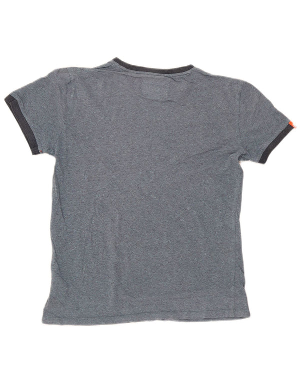 Superdry T-shirt top til mænd, lille marineblå bomuld